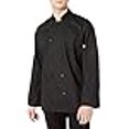 thumbnail image 3 of Uncommon Threads 0402-0107 Classic Chef Coat 10 Buttons in Black - 3XLarge, 3 of 4