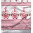 thumbnail image 2 of Soimoi Poly Georgette Fabric Stripe & Paisley Panel Print Fabric by The Yard 42 Inch Wide, 2 of 2