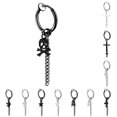 thumbnail image 2 of Boucle d'Oreille Sans Perçage Unisexe Mode à Clip Boucle d'Oreille Pendante Anneau, 2 of 10