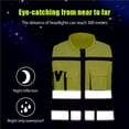 thumbnail image 3 of maskred Reflective Safety Vest High-Visibility Vest with Front Pockets Safety Jacket  for Ultra Light for Construction Cyclists No.2, 3 of 6