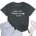thumbnail image 3 of Hauts Tuniques pour Femmes Manches Courtes Femmes Décontracté T-Shirt à Imprimé Lettres Col Rond T-Shirt Manches Courtes Hauts Tunique, 3 of 3