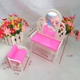 thumbnail image 4 of transemion Maquillage Coiffeuse Cosmétiques Bureau Table Poupée Bébé Jouet Chaise Commode Toilette Table Mobilier Déco, 4 of 9
