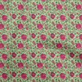 thumbnail image 1 of oneOone Georgette Viscose Mint Green Fabric Florals Sewing Material Print Fabric By The Yard 42 Inch Wide, 1 of 4