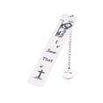 thumbnail image 1 of EGNMCR 2pcs Gadget Stainless Steel Ruler Bookmark Inspirational Text Metal Stationery Stainless Steel Bookmark, 1 of 2