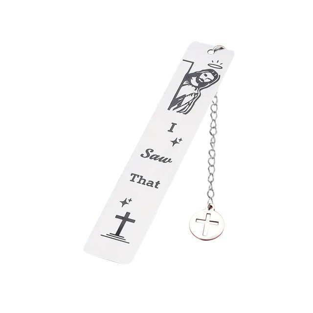 EGNMCR 2pcs Gadget Stainless Steel Ruler Bookmark Inspirational Text Metal Stationery Stainless Steel Bookmark