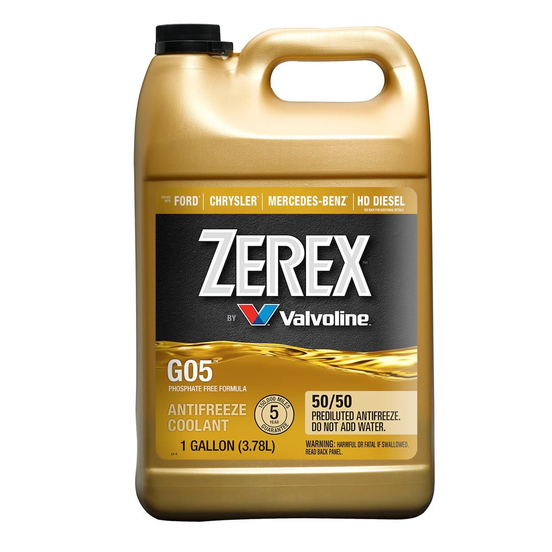 Zerex Engine Coolant ZXG05RU1 G-05; Pre-Mixed 50-50; Yellow; 1