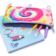 thumbnail image 4 of Pen+Gear 3 Loop EVA Rainbow Tie Dye Binder Pencil Pouch, 4 of 6