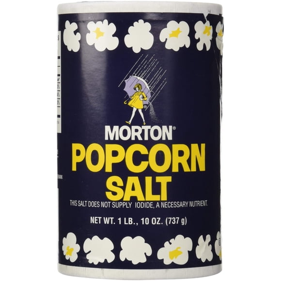 Sel pour Maïs Soufflé Morton 1 Lb 10 Oz pour Salade Verte, Maïs en Épi, Frites, Noix