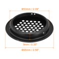thumbnail image 2 of Unique Bargains Évent de Soffite Circulaire de 53 mm, Lot de 40 Évents d'Air Ronds en Acier Inoxydable, Noir, 2 of 5