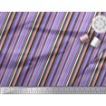 thumbnail image 3 of Soimoi Tissu Poly Georgette Violet à Rayures Verticales pour Couture, Largeur 52 Pouces, 3 of 5