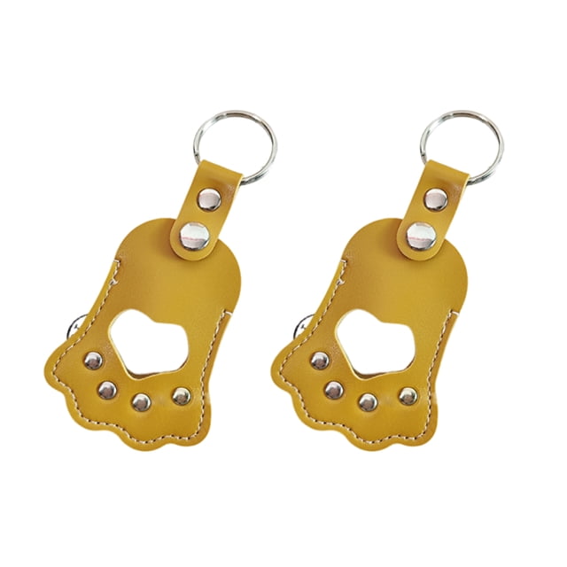 Decodeary 2 Chains, Cat Key Chains, Material, Soft Comfortable, Suitable Cat Dog ginger yellow