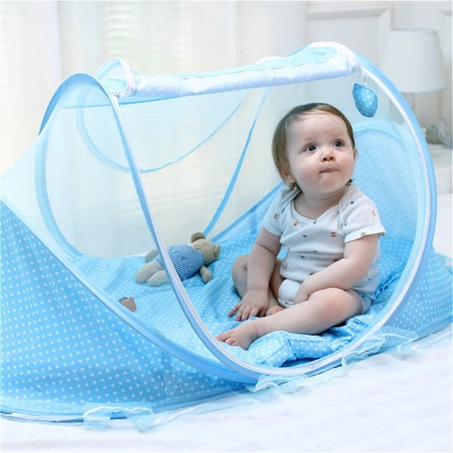 Filet de Lit pour Bébé Pliable Portable en Polyester, Lit de Sommeil pour Nouveau-Né, Lit de Voyage