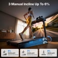 thumbnail image 3 of MERACH 2.5HP Folding Treadmill with Incline, Fitness Treadmill for Home with APP, 0.8-7.5MPH, LED Display, 3 of 9