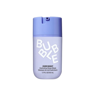 Masque Crème de Nuit Hydratant et Revitalisant Over Night Bubble Skincare, Masque à Laisser Poser, Tous Types de Peau, 1,7 fl oz / 50 ml