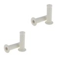 thumbnail image 4 of relayinert Vintage Motorcycle Handlebars Grips 7/8 22mm Universal Timeless Comfortable Grip White 2Set, 4 of 6