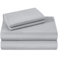 thumbnail image 3 of 1200 Thread Count 100% Egyptian Cotton 4-Piece Bed Sheet Set (1 Flat, 1 Fitted Sheet, 2 Pillow Covers) 21 Inches Deep Pocket Solid Pattern, 3 of 4