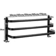 thumbnail image 2 of Bathroom Towel Racks, Black Wall Mounted Towel Bars For Shower And Kitchen, Waterproof Door Bars With Double Hook, 2 of 5
