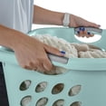 thumbnail image 2 of Sterilite Hip Hold Aqua Laundry Basket, 2 of 7