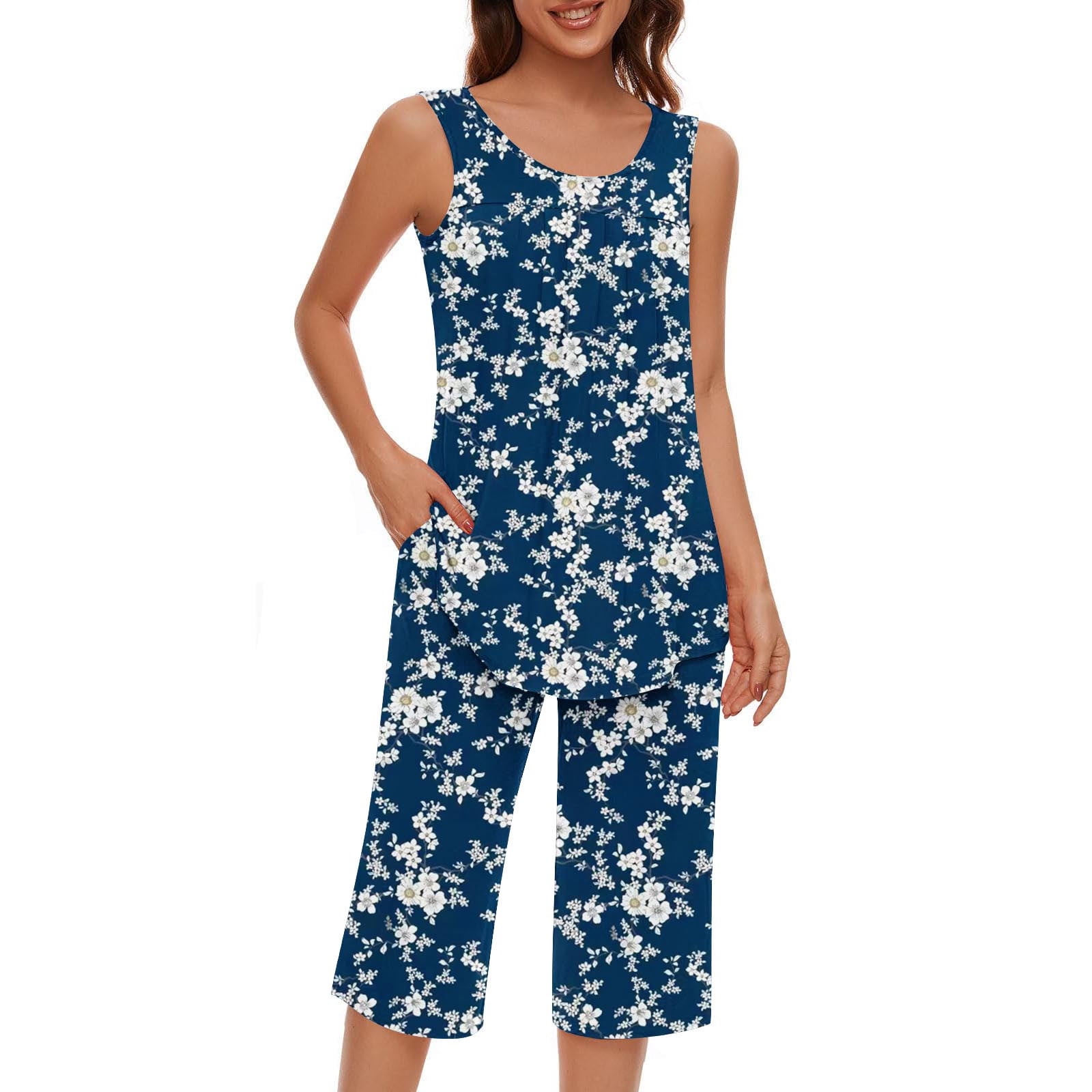 Baikeli Womens Business Sets Two Piece Outfits for Women Plus Size Suits Striped Tops Drawstring Waist Pants Jogger Sets with Pockets Travel Outfits for Women 2 Piece Sets