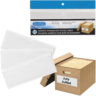 Storage Box Adhesive Labels, 12 pack