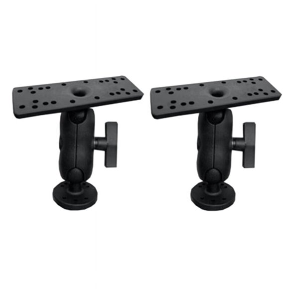 2X Support Électronique Universel pour Détecteur de Poissons Kayka Marin, Plaque Détecteur de Poissons Rotative, Support de Bateau