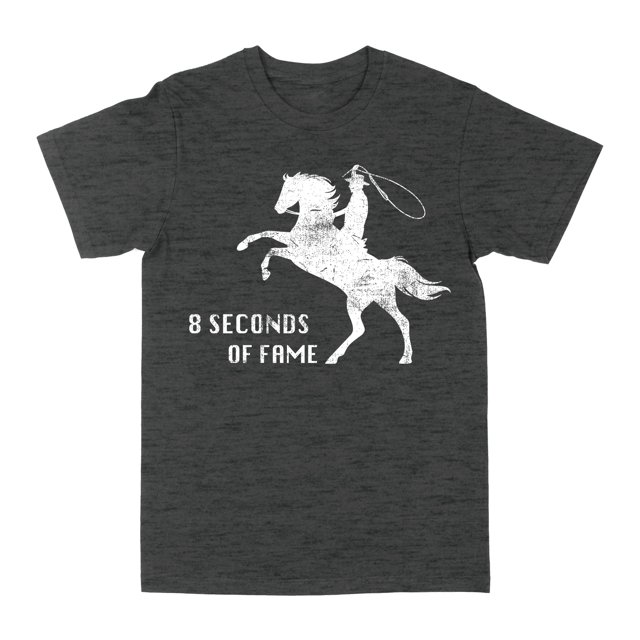 T-Shirt Fun T Rodéo Gris Chiné Foncé Très Grand