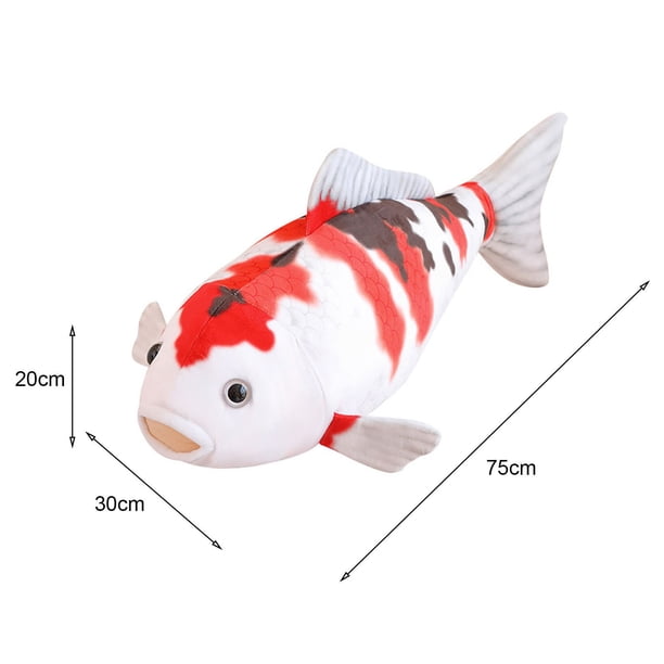 Oreiller en peluche en forme de poisson, doux et confortable, décoration d'intérieur, canapé, lit, 3 tailles au choix (60 cm