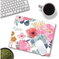 thumbnail image 2 of PremiumTextured Pink Green Flower Mouse Pad NonSlip Rubber Base Mousepad for Laptop, Computer & PC, Stylish and Functional, 9.5x7.9 Inch, 2 of 6
