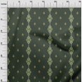 thumbnail image 2 of oneOone Tissu Polyester Lycra Rayé & Tourbillon Tissu Imprimé Ikat au Mètre 56 Pouces de Large, 2 of 4
