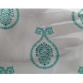 thumbnail image 5 of oneOone Georgette Viscose Teal Green Fabric Block Craft Projects Decor Fabric Printed By The Yard 42 Inch Wide, 5 of 5