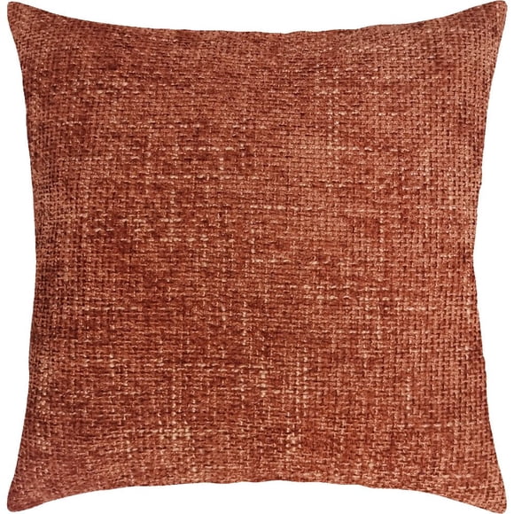 hometrends Rust Velvet Decorative Pillow