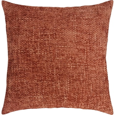 hometrends Coussin Décoratif en Velours Rouille