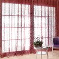 thumbnail image 4 of tredstone Maison Hôtel Rideau de Fenêtre de Remplacement Chambre Respirant Draperie Complète Protection de la Vie Privée Décoration Accessoire de Mobilier Rouge Vin, 4 of 8