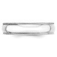 thumbnail image 2 of 10K White Gold 5mm Light Weight Milgrain Half Round Band Size 7, 2 of 3