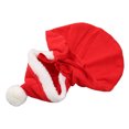 thumbnail image 3 of Pet Christmas Cloak, Hair Protection Cute Soft Fabric Dog Cape Clothes Skin Friendly Hooded  For Cat For Outdoor Red XS, 3 of 8