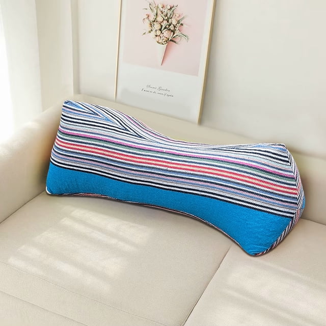 Big Savings! All Cotton Buckwheat Shells Cervical Pillow, Diamond Shaped Lumbar Support Pillow, Adult Nap Pillow, Buckwheat Shell Neck and Back Pillow for Comfort