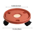 thumbnail image 3 of QTOCIO Mobile Tray With Plastic Belt Roller Circular Chassis Potted Plants Water Receiving Movable Pot Holders, 3 of 4