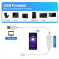 thumbnail image 2 of Tuya RGB WiFi LED Controller DC5V USB Dimmer Timer Modes for 2835 5050 RGB Led Strip Lights Smart Life App Adapter,1 x Tuya RGB WiFi LED Controller,White, 2 of 6