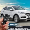 thumbnail image 2 of Unique Bargains 4 Button Replacement Key Fob Case Keyless Entry Remote Key Shell Cover for Hyundai for Kia No Chip Black, 2 of 9