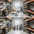 thumbnail image 4 of BeesClover Floor Bike Rack, Bicycle Floor Parking Stand, All-Steel Garage Bike Rack, Storage Stand for Streets, Yards & Bike Events, 4 of 5