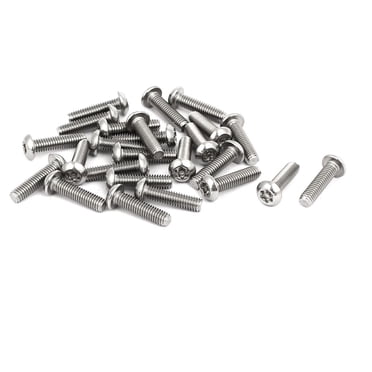 Unique Bargains M4 x 16mm 304 Stainless Steel Torx Security Pan Head Screws Fasteners 25PCS