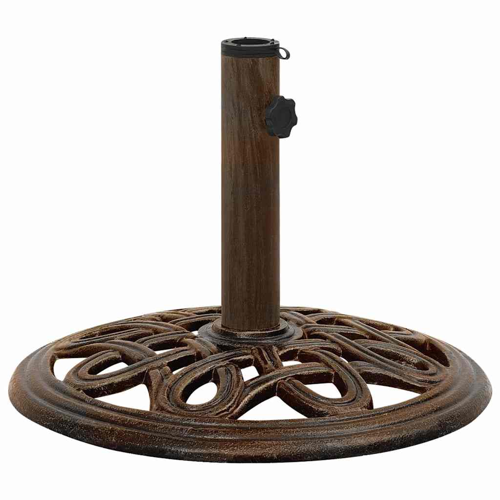 vidaXL Base de Parapluie Bronze 40x40x32 cm Fonte