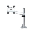 thumbnail image 1 of StarTech.com Desk Mount Monitor Arm, VESA or Apple iMac/Thunderbolt Display up to 14kg, Articulating Height Adjustable Single Desktop Monitor Pole Mount, Desk Clamp or Grommet, Silver - Small Footprint Design (ARMPIVOTB2) - Mounting kit - adjustable arm - for monitor - steel - screen size: 49" - desk-mountable - TAA Compliant, 1 of 12