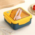 thumbnail image 1 of Canada Day Kcavykas Back to School Season,Plastic Lunch Box Microwave Heated And Separated Bento Box with Tableware Student office Worker Portable Lunch Box, 1 of 5