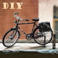 thumbnail image 3 of Mini Retro Bicycle Model Miniature Diecast Toys Crafts DIY for Home Office Decor, 3 of 5