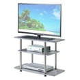 thumbnail image 3 of Convenience Concepts Designs2Go 32" Three-Tier TV Stand in Gray Wood Finish, 3 of 5