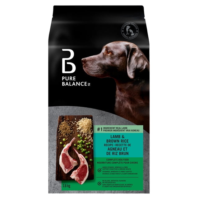 Pure Balance Lamb & Brown Rice Recipe Complete Dog Food, 3.6kg