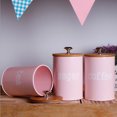 thumbnail image 2 of Metal Sugar Tin Jar Container Candy Sealed Cans Storage Box, Set of Pink, 2 of 8