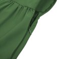 thumbnail image 4 of Pisexur Womens Gothic Dress High Wasit Corset Dress Retro Renaissance Dress Solid Color Short Sleeve Medieval Dress Fashion Flowy Square Neck Drawstring Maxi Dress Ruffle Tunic Cocktail Dress, 4 of 5