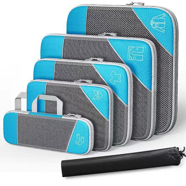 Compression Packing Cubes for Travel, Compressible Space-Saving Packing Cubes, Luggage Organizer, Travel Essentials for Women
